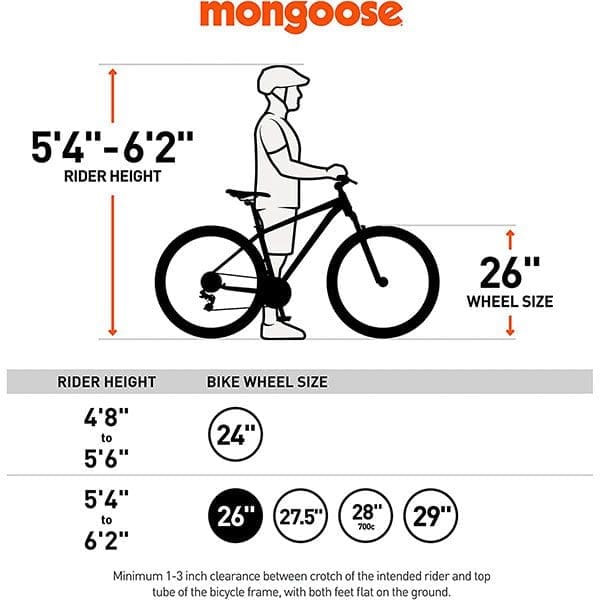 Mongoose Malus Rider Height Chart Mongoose Malus Rider Height Chart