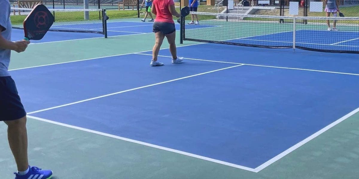 Pickleball Players on Court