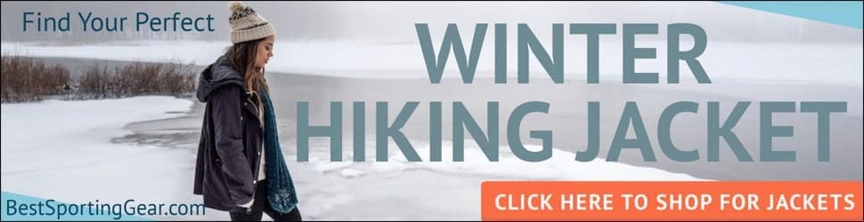 Shop Winter Hiking Jackets Banner - 970x250