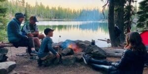 Camping in Front of a Lake - Camp Setup & Safety